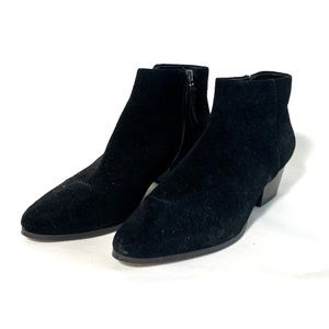 Banana Republic black suede ankle boots, size 8.5